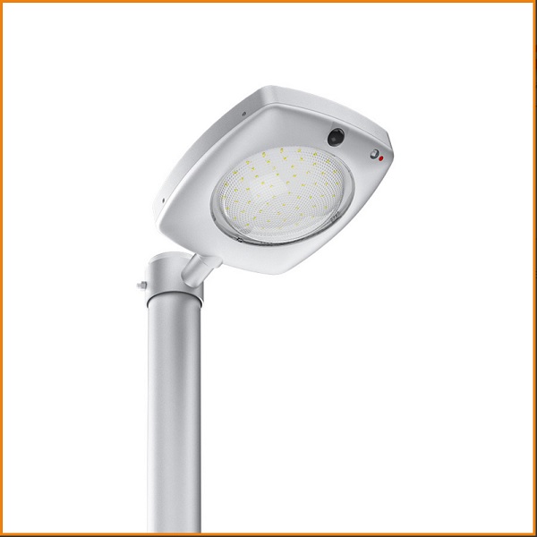 Lampione Solare LED 3000lm con crepuscolare+pir+telecomando
